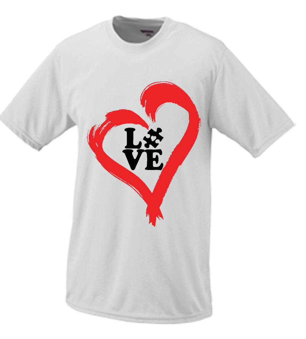 Autistic Heart Of Love Tshirt