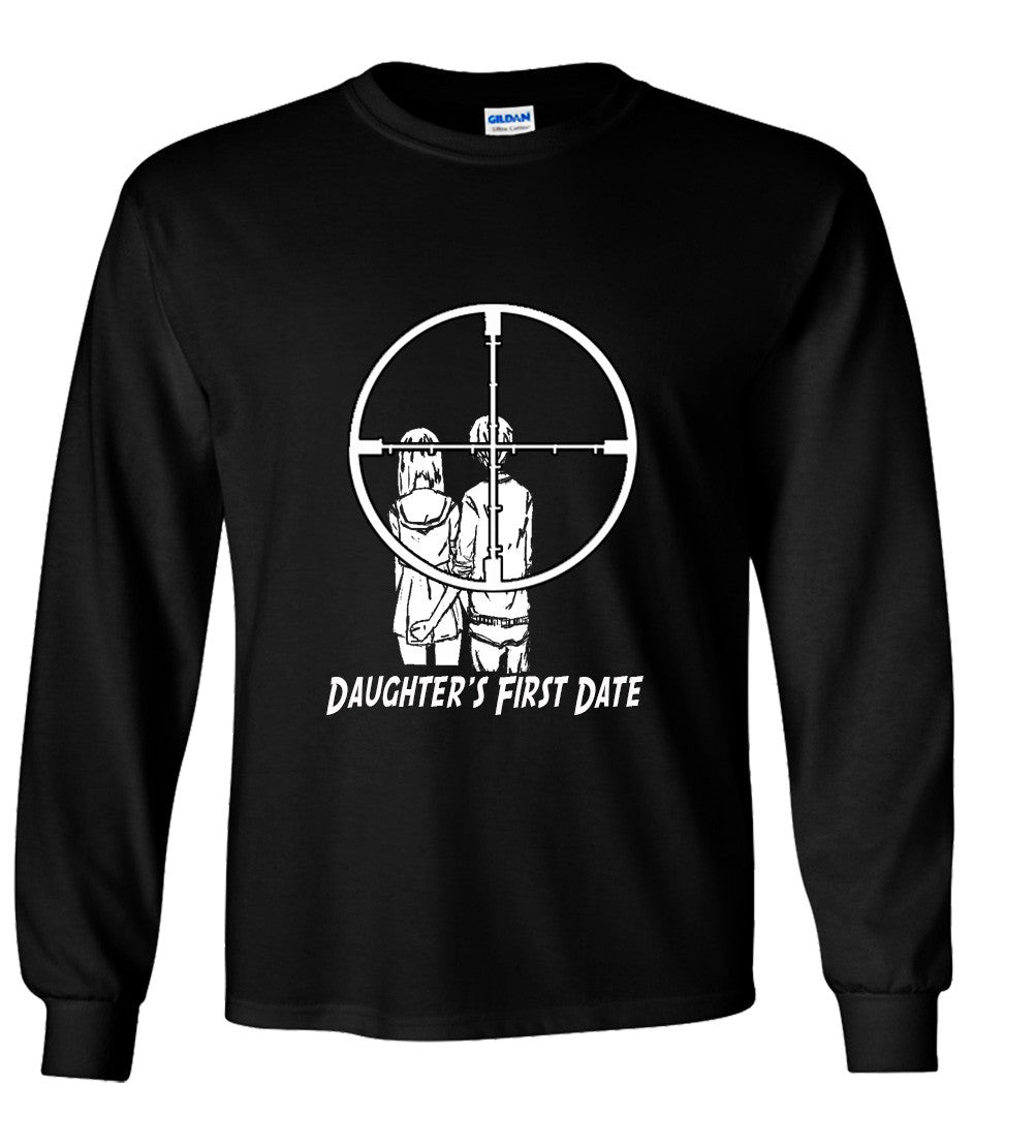 Daughter'S First Date Protective Dad  Tshirt