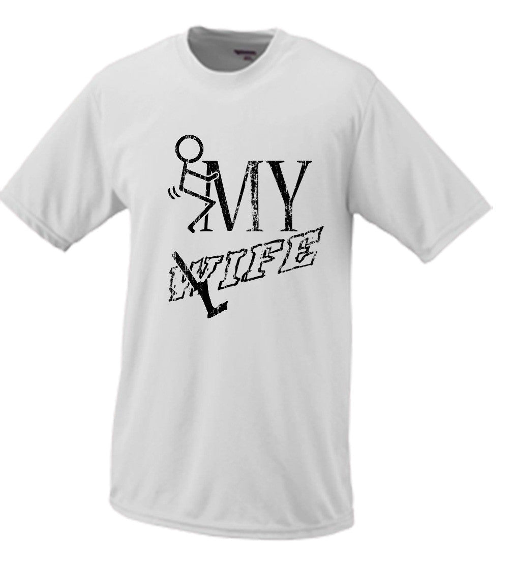 F*ck My Wife...OOPS, Life, Stick Figure Parody T Shirt Comedy Funny