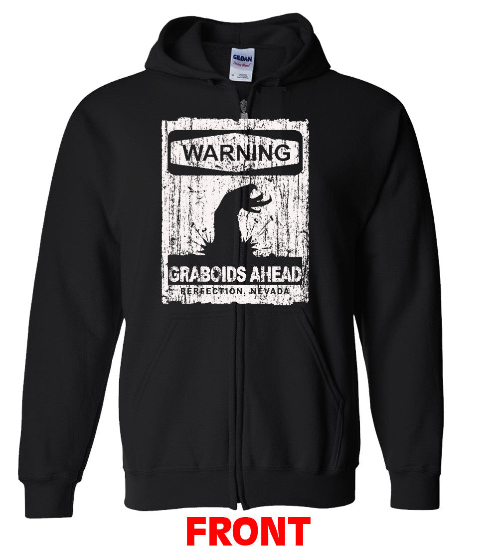 Warning Graboid Ahead T shirt Tremors Parody